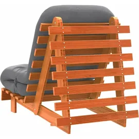 vidaXL Futon Schlafsofa mit Matratze Braun
