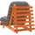 vidaXL Futon Schlafsofa mit Matratze Braun
