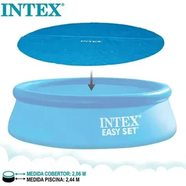 Intex Solarabdeckplane blau Ø 244 cm