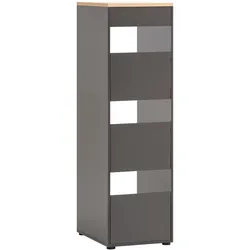 Tchibo - Hochschrank »Solea« - 45x60x155cm - anthrazit - Holz / Metall / Kunststoff