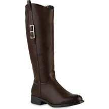 VAN HILL Reiterstiefel Anna in Braun - Gr.: 37