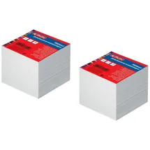 Herlitz 2x Herlitz Zettelbox Nachfüller / mit je 700 Blatt Notizblätter / Größe: 9x9x9cm