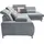 Set One by Musterring Ecksofa, blau (famosa blau), SET ONE BY MUSTERRING, Sofas, B/H/T: 317cm x 86cm x 220cm, Flachgewebe, Armlehne links, Sitztiefenverstellung,Kopfteilverstellung,Bettfunktion,Schubkasten, 100% Polyester, Ecksofa, Kaltschaumpolsterung, Flachgewebe, whlw.