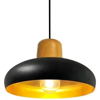 Bamyum Androa Hängelampe Metall 1 Vintage, Schwarz Hängelampe