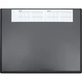 SOENNECKEN - Schreibunterlage 63 X 50 Cm (b X H) Mit Folienauflage Kunststoff Schwarz