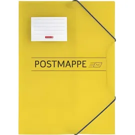 Brunnen Eckspanner Postmappe DIN A4 gelb,
