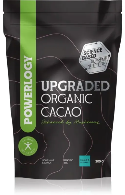 Powerlogy Upgraded Cacao BIO Kakaopulver in BIO-Qualität 300 g