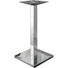 GGM Möbel GGMMÖBEL Madrid | B:T 50 x 50 cm | Säule: 8 cm | Edelstahl | Gastro Stehtischgestell, Stehtischgestell Edelstahl, Bartischgestell