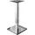 GGM Möbel GGMMÖBEL Madrid | B:T 50 x 50 cm | Säule: 8 cm | Edelstahl | Gastro Stehtischgestell, Stehtischgestell Edelstahl, Bartischgestell