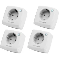 EQ-3 HOMEMATIC IP 157337A0, Schalt-Messsteckdose, 4 Stück