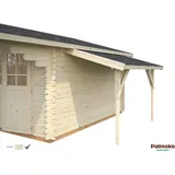 Palmako Schleppdach für Holz-Gartenhäuser klar tauchgrundiert 144 cm x 290 cm