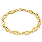 Boccia Titanium Damen-Armband Titan Goldfarben 03001-04 Größe onesize