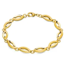 Boccia Titanium Damen-Armband Titan Goldfarben 03001-04 Größe onesize