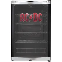 CUBES HC 203 E AC/DC Getränkekühlschrank (115 l, 845 mm hoch, Schwarz/Rot)