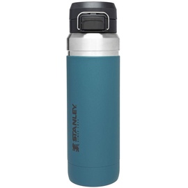 Stanley Quick Flip Trinkflasche - Hält 18+ Stunden Kalt - Wasserflasche BPA-Frei - Spülmaschinenfest - Druckverschlussdeckel - Thermosflasche Auslaufsicher - Lagoon