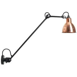 Lampe Gras - 304L60 Wandleuchte Schwarz/Raw Kupfer - cm