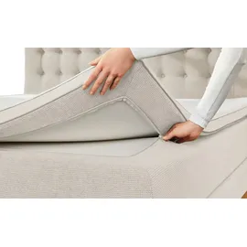 Uno Boxspringbett Westwood ¦ beige ¦ Maße (cm): B: 180 H: 109