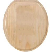 MSV WC Sitz Toilettendeckel Pinie Holz