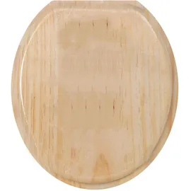 MSV WC Sitz Toilettendeckel Pinie Holz