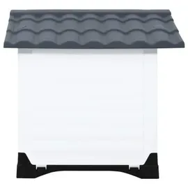 vidaXL Hundehütte 90,5 x 68 x 66 cm Polypropylen Grau