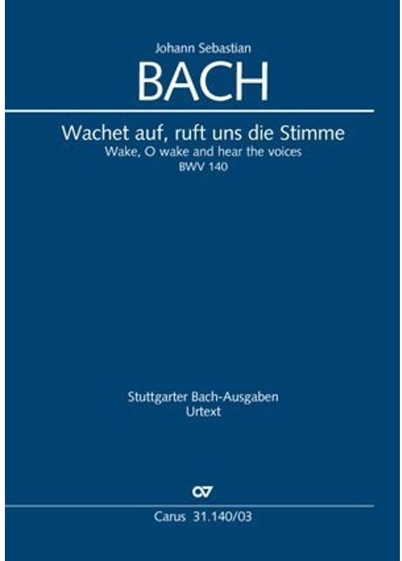 Wachet Auf, Ruft Uns Die Stimme / Kantate Nr.140 Es-Dur, Klavierauszug - Johann Sebastian Bach, Kartoniert (TB)