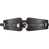 LASCANA Taillengürtel »2in1 Gürtel«, für Kleid & Overall, Bauchgürtel, abnehmbarer Hüftgürtel, Gr. 75, schwarz, , 59305443-75