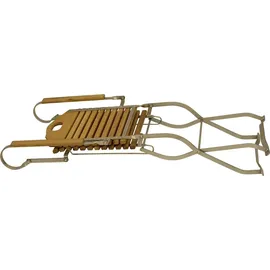 DEGAMO BAD TÖLZ 5-teilig (2x Stuhl, 2x Armlehnensessel, 1x Tisch Rund 100cm), Flachstahl verzinkt - Garnitur