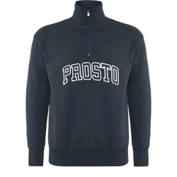 Herren Sweatshirt PROSTO Half Zip Mobi dunkelblau M