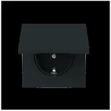 Busch-Jaeger Schuko-Steckdose 20 EUKB-45M Schwarz 1 St.
