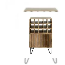 KAWOLA Weinschrank HORTA 56 x 90 x 35 cm Braun