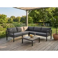 Brafab Weldon Loungeset Aluminium schwarz