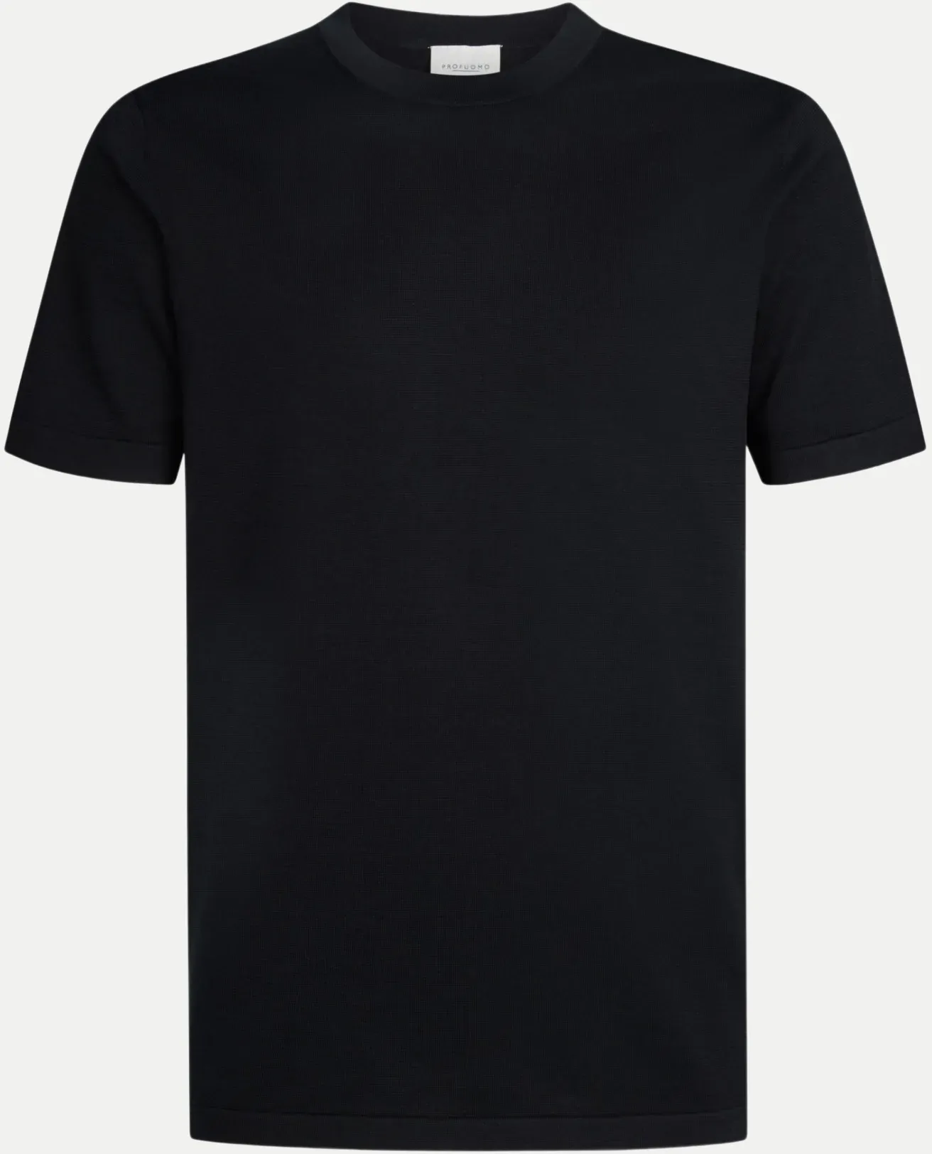 T-Shirt mit Rundhalsausschnitt Schwarz L