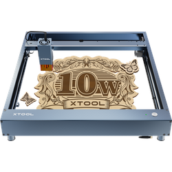 xTool D1 Pro 10W - Higher Accuracy Diode DIY Laser Engraving & Cutting Machine, Rotary Attachment: RA2 Pro, Bundle: No Bundle