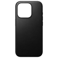 Nomad Modern Leather Case iPhone 15 Pro schwarz