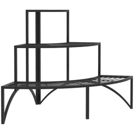 Outsunny Pflanzenständer 60 x 60 x 87 cm Schwarz