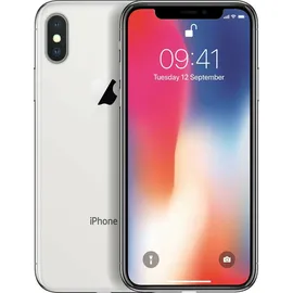 Apple iPhone X 64 GB Silber