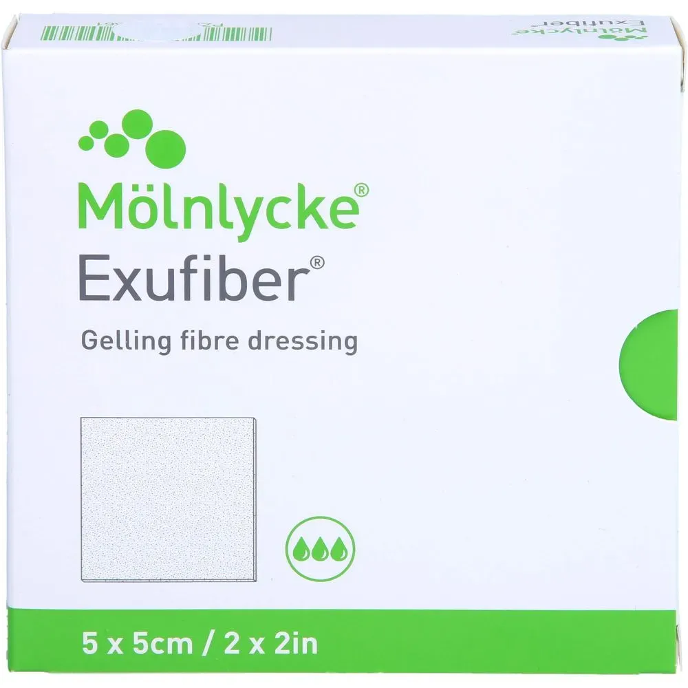 EXUFIBER 5x5 cm Gel-Faserverband 10 St