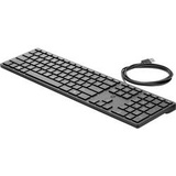 HP 320K Desktop-Tastatur, schwarz, DE (9SR37AA#ABD)