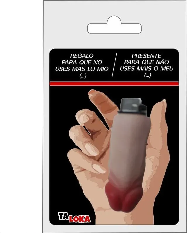 TALOKA - FANTASTISCHES FEUERZEUG IN FORM EINES FLEISCHFARBENEN PENIS