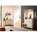 Home Affaire Garderoben-Set »Torge, Garderobe mit Stauraum, Garderobenschrank im Scandic Design«, (Set, 3 St.), enthält Sideboard, Garderobe mit Spiegel und Wandboard, in zwei Farben,