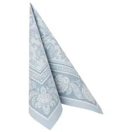 Papstar 50 Servietten ROYAL Collection 1/4-Falz 40 cm x 40 cm arktikblau Ornaments