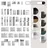 Vicco Irma Midischrank 30 x 81 cm Anthrazit/Artisan Spanplatte