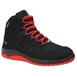 ELTEN Sicherheitsschuhe Maddox black-red Mid ESD S3S, Gr. 39