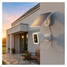 ideoon WLAN Solar Überwachungskamera 3MP Weiß