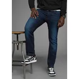 Arizona Stretch-Jeans, gerade Beinform, niedrige Leibhöhe, mit Gürtelschlaufen Arizona dkblueused