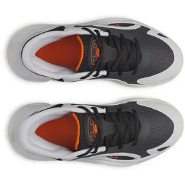 Under Armour Under Armour, Jet '25 Basketballschuhe Kinder, 014 - halo gray/black/team orange Schwarz, Grau,
