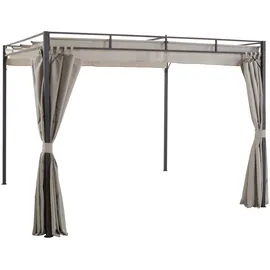 Konifera Pavillonseitenteil Milos 1 Stück 3 x 0,3 m Beige