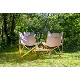 Bo-Camp Relaxsessel Wembley L Polyester 0 x 0 x 0 cm Beige gepolstert