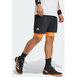 adidas Club Tennis Climacool 2-in-1 Shorts schwarz|orange L