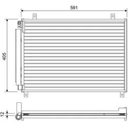 Kondensator Klimaanlage VALEO 822656